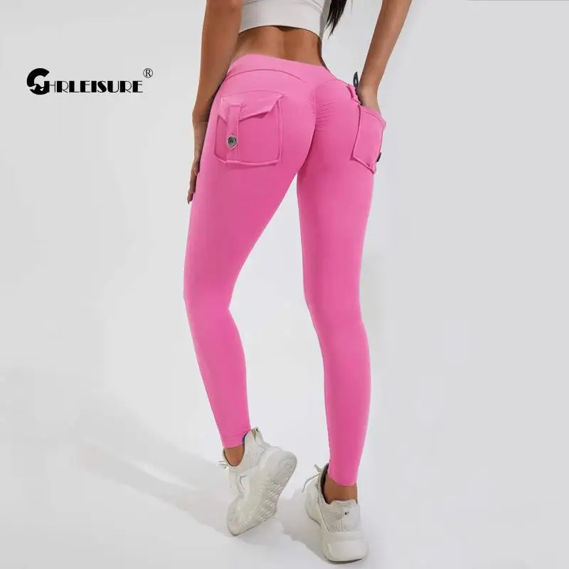 CHRLEISURE Yoga Pants With Pockets for Women Butt Lift Scrunch Workout Leggings Elastic Running Fitness Tight Gym Sportswear
CHRLEISURE Yoga Pants With Pockets for Women Butt Lift Scrunch Workout Leggings Elastic Running Fitness Tight Gym Sportswear
