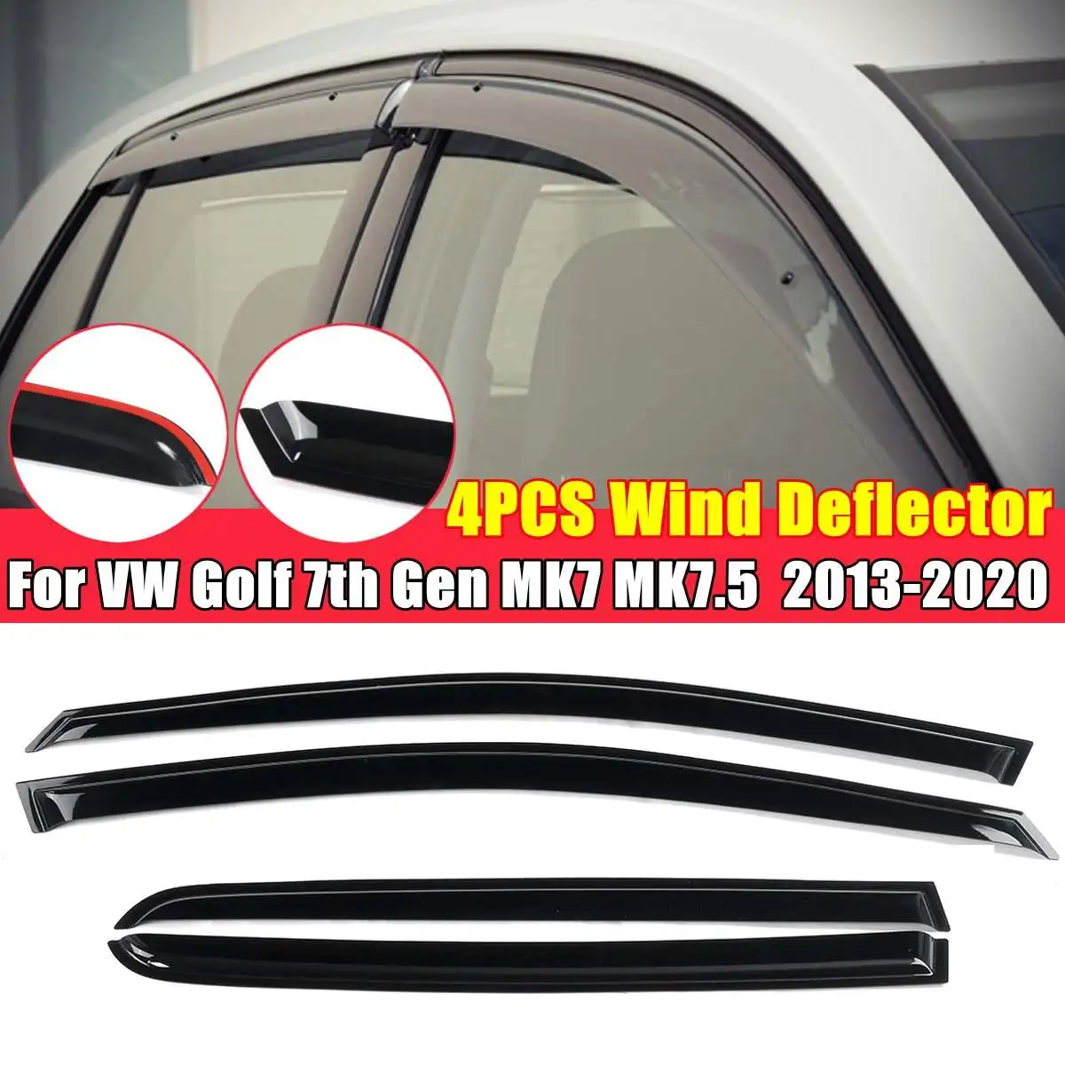 Для VW Golf 7-го поколения MK7 MK7.5 2013 2014 2015 2016-2020 автомобильные оконные ветровые дефлекторы тонированный тент защита от Дождя Солнца ветра укрытия
Для VW Golf 7-го поколения MK7 MK7.5 2013 2014 2015 2016-2020 автомобильные оконные ветровые дефлекторы тонированный тент защита от Дождя Солнца ветра укрытия