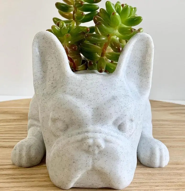 Resin Dog Succulent Planter Mini French Bulldog Planter cute animal shape Flowerpot Creative desktop Ornament for home decor
Resin Dog Succulent Planter Mini French Bulldog Planter cute animal shape Flowerpot Creative desktop Ornament for home decor
