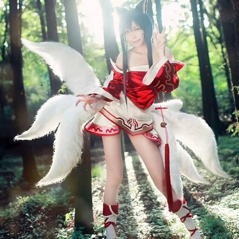 Game LOL Gumiho Ahri Classic UberMusic Skin Nine Tailed Fox Cosplay Costume Sexy Uniform Halloween Christmas Party Clothes Suit
Game LOL Gumiho Ahri Classic UberMusic Skin Nine Tailed Fox Cosplay Costume Sexy Uniform Halloween Christmas Party Clothes Suit