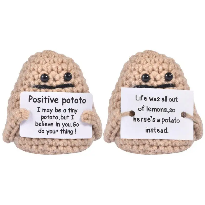 Positive Energy Potato Hug Pocket Hug Mini Handmade Plush Knitting Wool Potato Doll Funny Christams Gift Room Decorations
Positive Energy Potato Hug Pocket Hug Mini Handmade Plush Knitting Wool Potato Doll Funny Christams Gift Room Decorations