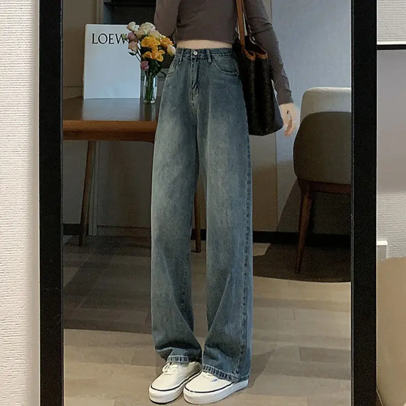 Rimocy Vintage Wide Leg Cargo Jeans Women 2023 Autumn High Waist Bagge Pants Woman Y2k Streetwear Loose Denim Trousers Female
Rimocy Vintage Wide Leg Cargo Jeans Women 2023 Autumn High Waist Bagge Pants Woman Y2k Streetwear Loose Denim Trousers Female