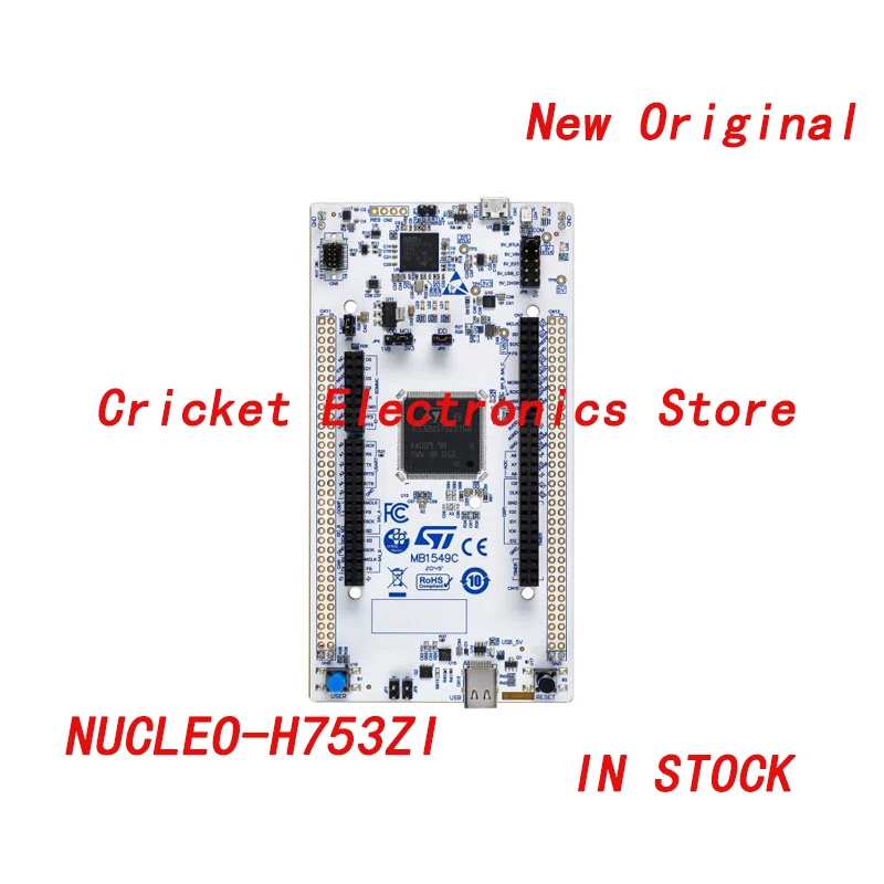 

NUCLEO-H753ZI Development Boards & Kits - ARM STM32 Nucleo-144 development board STM32H753ZI MCU, supports Arduino
