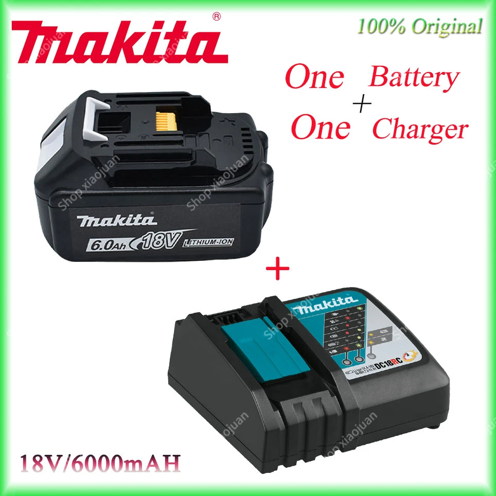 Makita Charger 14.4V 18V Original DC18VRC Battery Charger Makita 6000mAh Bl1830 Bl1430 BL1860 BL1890 Tool Power Charger USB Prot
Makita Charger 14.4V 18V Original DC18VRC Battery Charger Makita 6000mAh Bl1830 Bl1430 BL1860 BL1890 Tool Power Charger USB Prot