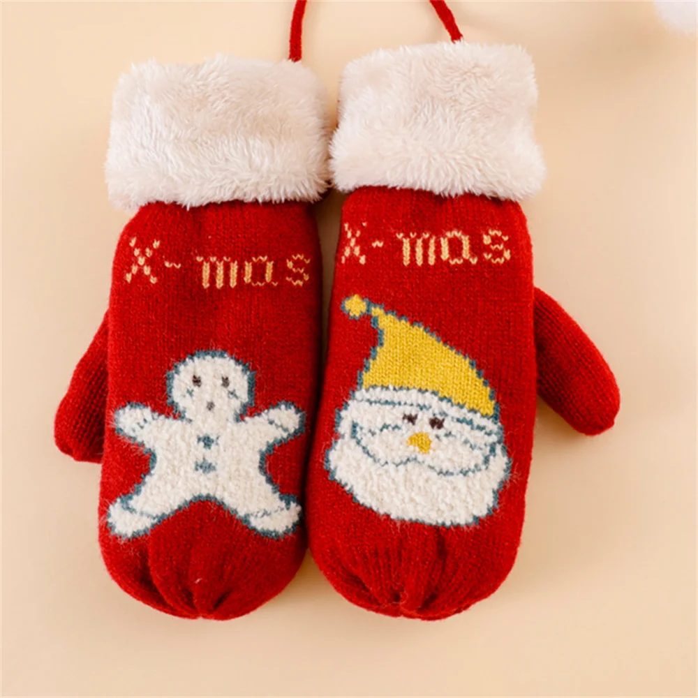 1 Pair Women Cartoon Christmas Kniited Gloves Girls Cute Santa Elk Warm Plush Touch Screen Gloves Ladies Outdoor Thicken Mittens
1 Pair Women Cartoon Christmas Kniited Gloves Girls Cute Santa Elk Warm Plush Touch Screen Gloves Ladies Outdoor Thicken Mittens