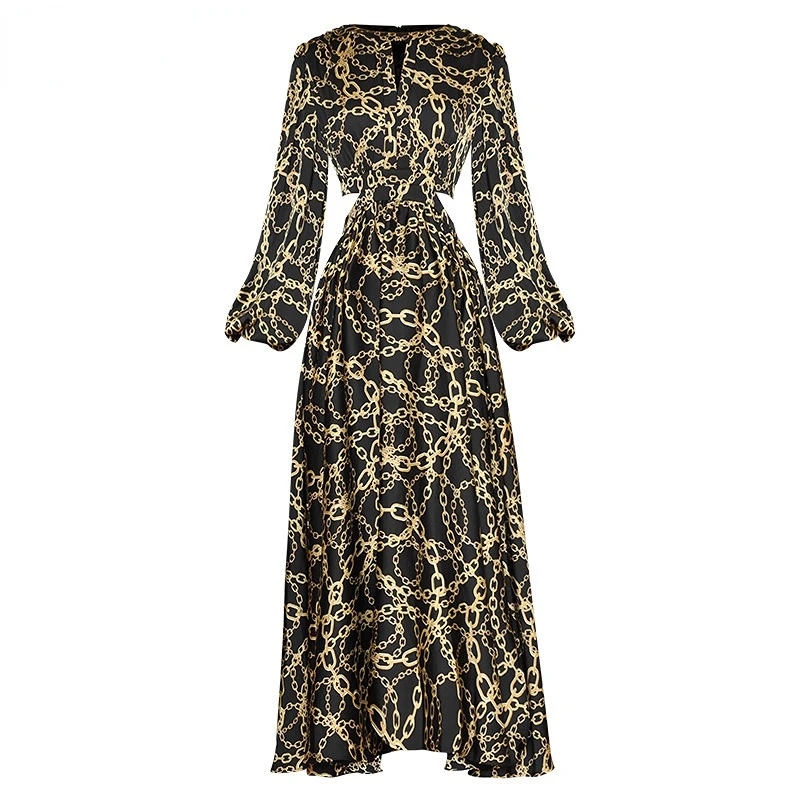 Dresses For Women 2023 Runway Luxury Designer High Quality Elegant Summer O-Neck Lantern Long Sleeve Printing Hollow Out dress
Dresses For Women 2023 Runway Luxury Designer High Quality Elegant Summer O-Neck Lantern Long Sleeve Printing Hollow Out dress