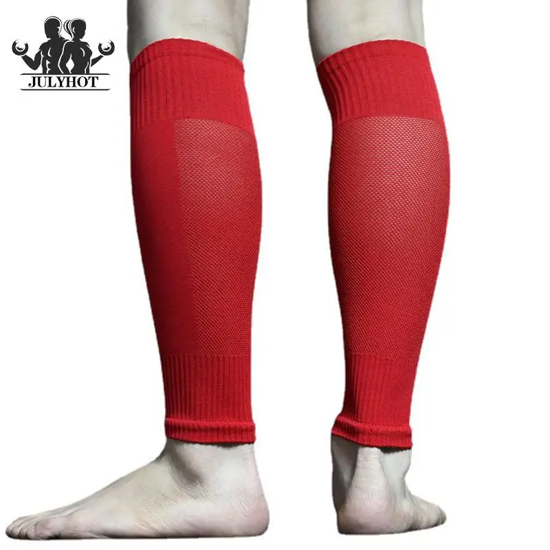 

1 Pair Football Shin Guards Fixed Tube Leg Warmers Professional To Protect The Calf Football Sock Without Feet Socks