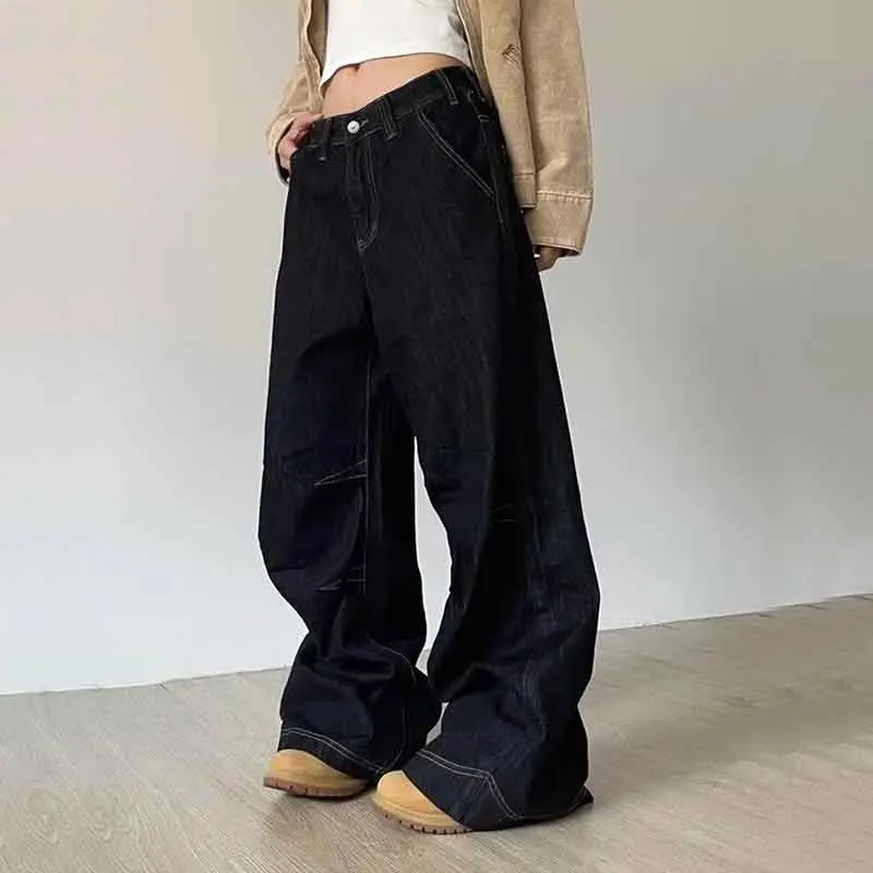 Vintage Wide Leg Jeans Women Y2K Autumn High Waist Streetwear Loose Denim Pants 4Xl Oversized Hip Hop Korean Straight Trousers
Vintage Wide Leg Jeans Women Y2K Autumn High Waist Streetwear Loose Denim Pants 4Xl Oversized Hip Hop Korean Straight Trousers
