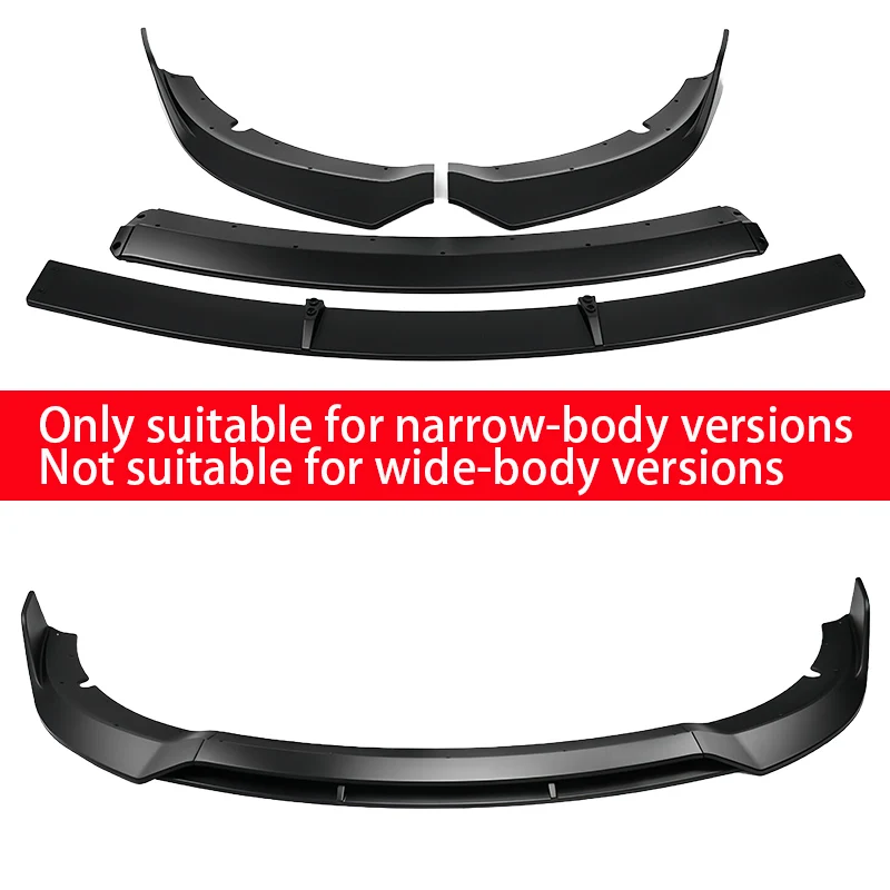 4pcs Car Front Bumper Lip Diffuser Spoiler BodyKit Splitter for Dodge Charger SRT 2015-2024 Front Shovel Skirt Board Accessories 4pcs Car Front Bumper Lip Diffuser Spoiler BodyKit Splitter for Dodge Charger SRT 2015-2024 Front Shovel Skirt Board Accessories