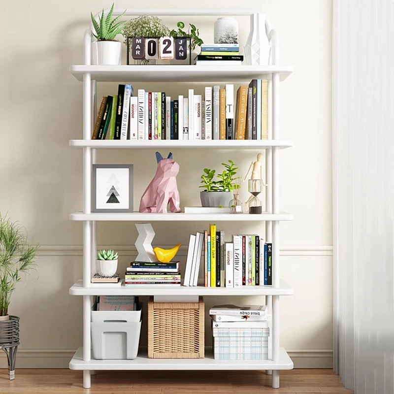 

Minimalist Decor Bookcase Metal Industrial White Corner Bibliotheque Bookends Estanteria Bookshelf Libros Furniture Livingroom