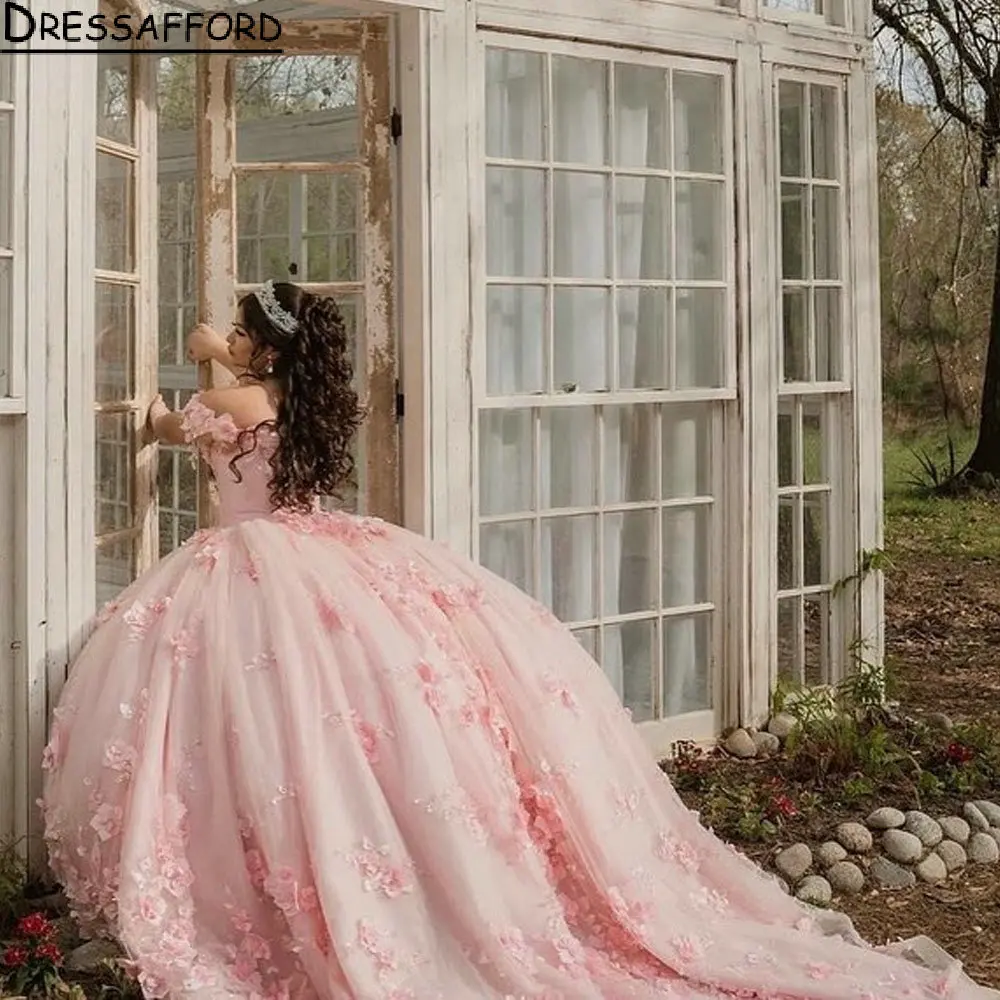 Бальное платье розового цвета с открытыми плечами, платья для Quinceanera, без рукавов, с 3D цветами, кружевной корсет, платья для XV лет
Бальное платье розового цвета с открытыми плечами, платья для Quinceanera, без рукавов, с 3D цветами, кружевной корсет, платья для XV лет