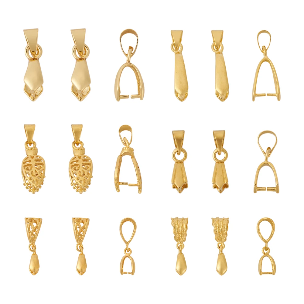 48pcs Gold Color Brass Pendant Pinch Bail Pinch Clips Clasps Earrings Necklace Hooks Clips Connector For Diy Jewelry Making 
48pcs Gold Color Brass Pendant Pinch Bail Pinch Clips Clasps Earrings Necklace Hooks Clips Connector For Diy Jewelry Making
