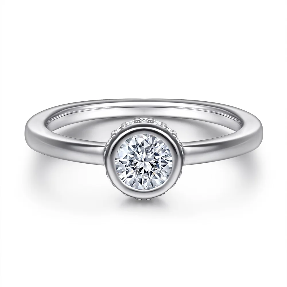 New fashion trend s925 silver inlaid 5A zircon explosion models round ladies personality atmosphere simple ring
New fashion trend s925 silver inlaid 5A zircon explosion models round ladies personality atmosphere simple ring