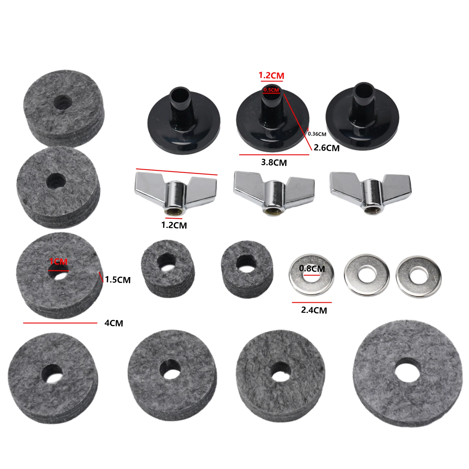 Drum Felt Washers Drums Felt Set 18 PCS Drum Stand Felt Washers Durable For Most Drums Or Jaw Drums Easy To Install
Drum Felt Washers Drums Felt Set 18 PCS Drum Stand Felt Washers Durable For Most Drums Or Jaw Drums Easy To Install