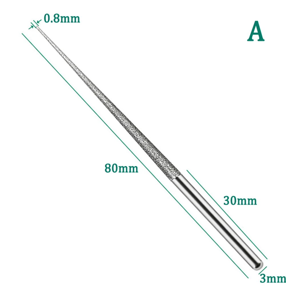 

Drilling Carving Needle 3mm Hand Drill Mini Drill Carving Needle Diamond Electroplating Engraving Grinding Rods High Quality