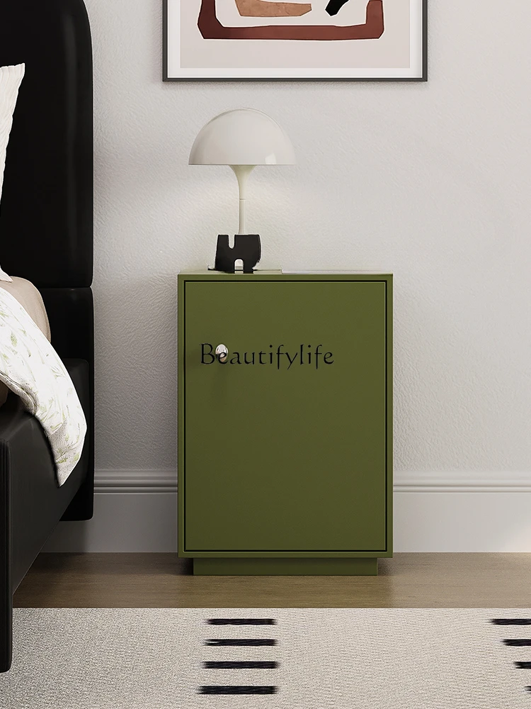 Italian Minimalist Ultra-Narrow Bedside Cabinet Single Door Locker 
Italian Minimalist Ultra-Narrow Bedside Cabinet Single Door Locker