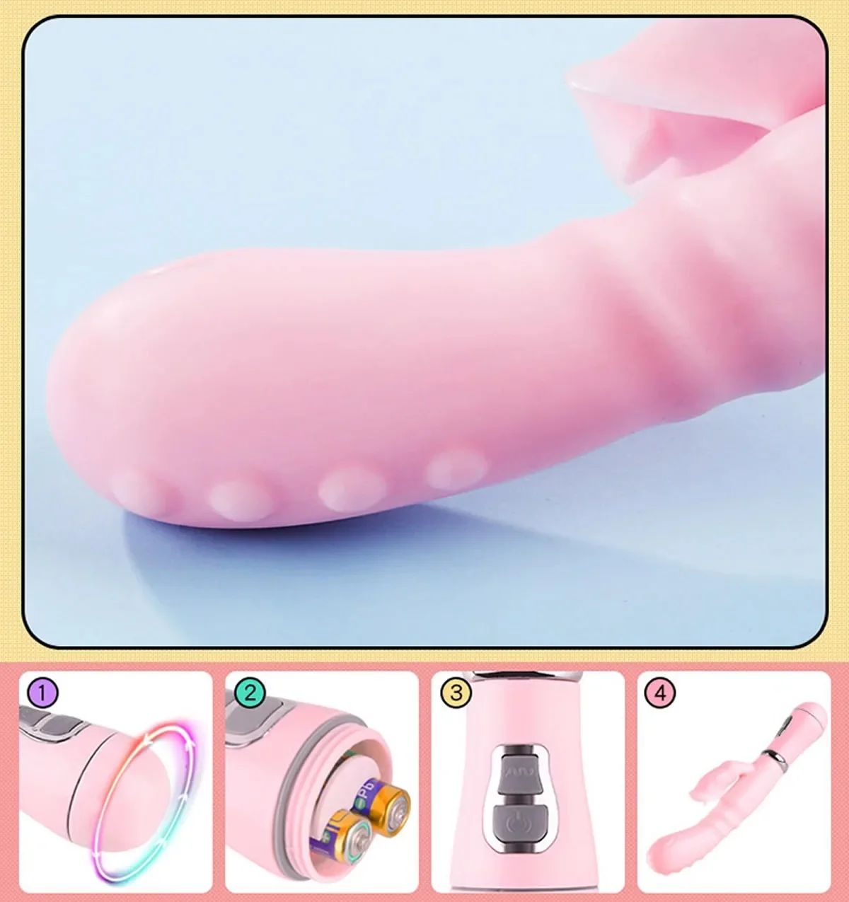 Rabbit G Spot Dildo Vibrator Clitoris Stimulator Penis Anal Double Penetration Tongue Licking Double Rod Sex Toy For Women Adult Rabbit G Spot Dildo Vibrator Clitoris Stimulator Penis Anal Double Penetration Tongue Licking Double Rod Sex Toy For Women Adult