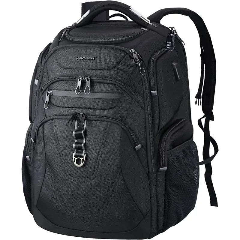 Travel Laptop Backpack 18.4 inch XXXL Gaming Backpack Water-Repellent Pockets & USB Port for Men/Women-Black
Travel Laptop Backpack 18.4 inch XXXL Gaming Backpack Water-Repellent Pockets & USB Port for Men/Women-Black