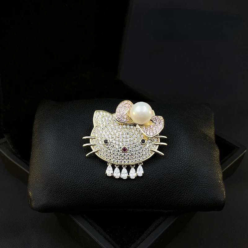 Upscale Adorable Kitty Brooch Women Cute Cat Animal Pins Zirconium Boutonniere Sweater Coat Pin Accessories Rhinestone Jewelry
Upscale Adorable Kitty Brooch Women Cute Cat Animal Pins Zirconium Boutonniere Sweater Coat Pin Accessories Rhinestone Jewelry