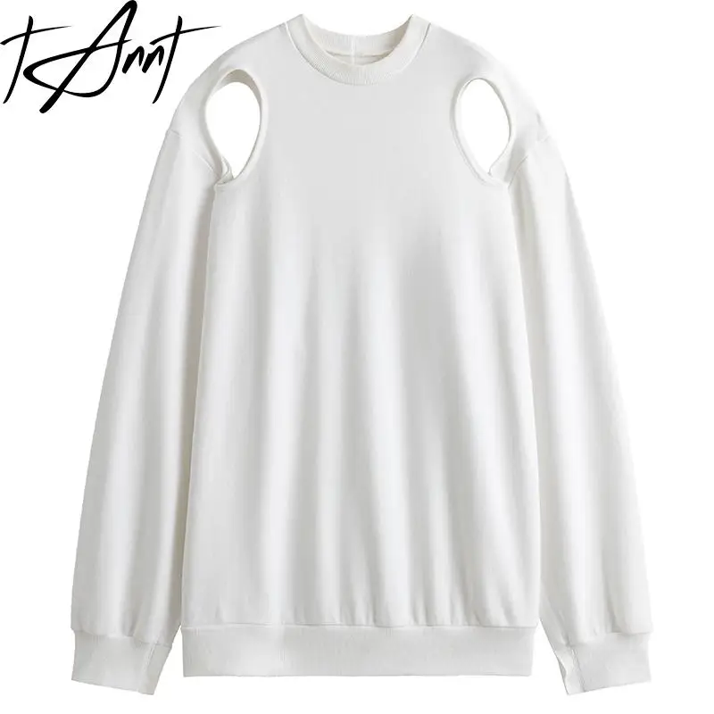 Tannt Women Hoodies Irregular Hollow Out Off Shoulders White Oversized Hoodie Coats Vintage Fashion Loose Long Sweatshirt 2023
Tannt Women Hoodies Irregular Hollow Out Off Shoulders White Oversized Hoodie Coats Vintage Fashion Loose Long Sweatshirt 2023