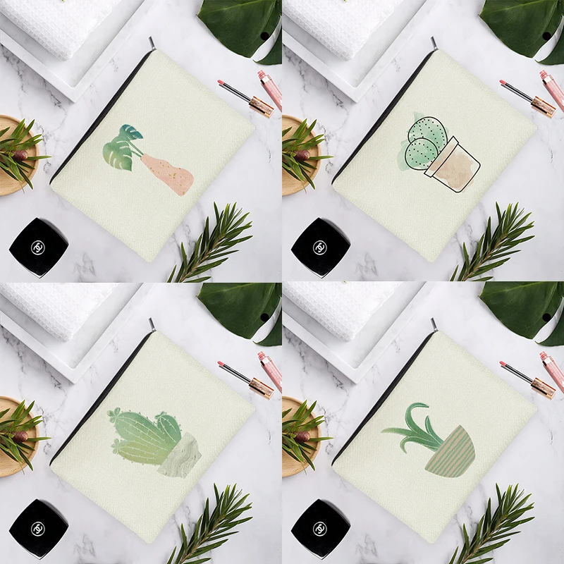 Simple Nordic Style Little Cactus Green Plants Linen Cosmetic Bag For Beauty Women Makeup Easy Carry Storage Travel
Simple Nordic Style Little Cactus Green Plants Linen Cosmetic Bag For Beauty Women Makeup Easy Carry Storage Travel