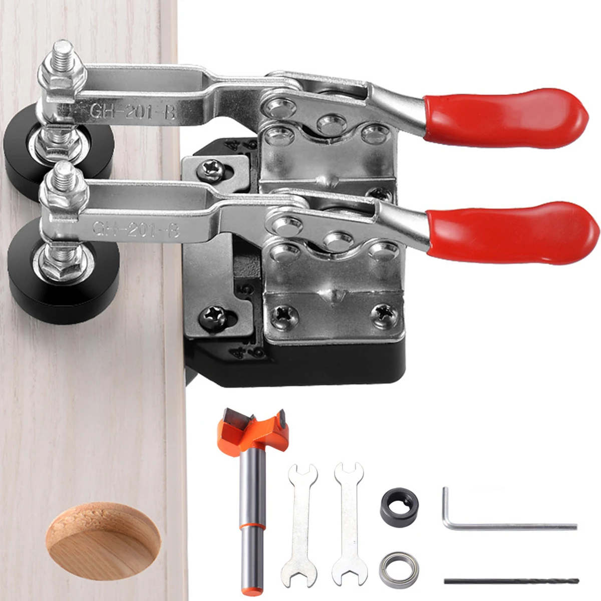 Concealed Hinge Jig Aluminium Alloy Adjustable Hinge Drilling Guide High Precision Hinge Hole Puncher Locator for Door Cabinet
Concealed Hinge Jig Aluminium Alloy Adjustable Hinge Drilling Guide High Precision Hinge Hole Puncher Locator for Door Cabinet