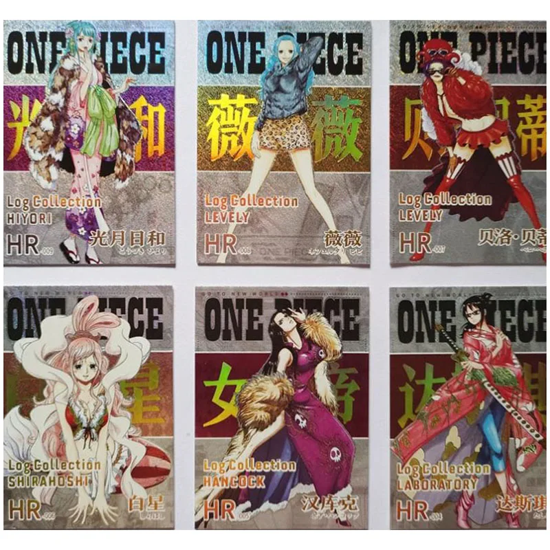 

Anime ONE PIECE Rare QR HR UR SSR Reflective Flash Cards Luffy Robin Nami Zoro Toys for boys Collectible Cards Birthday Gifts