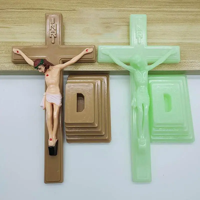 

Glow-in-the-Dark For Cross Church Relics Jesus On The Stand For Cross Wall Crucifix Church Tabletop Decoration