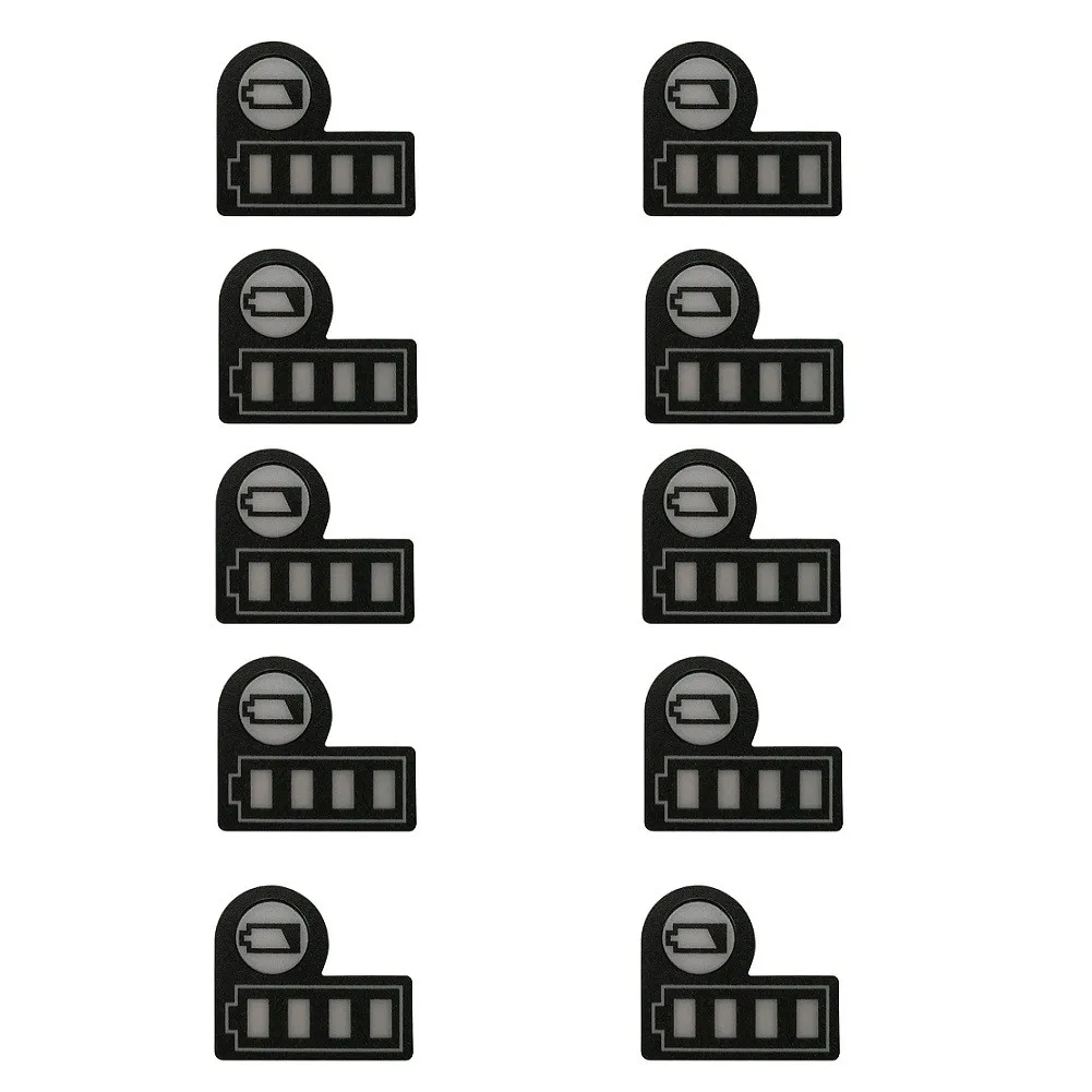 10pcs Battery LED Key Sticker Black Paper Button Sticker For 18V 14.4V Lithium Battery BL1830 BL1430 Power Tool Accessory
10pcs Battery LED Key Sticker Black Paper Button Sticker For 18V 14.4V Lithium Battery BL1830 BL1430 Power Tool Accessory