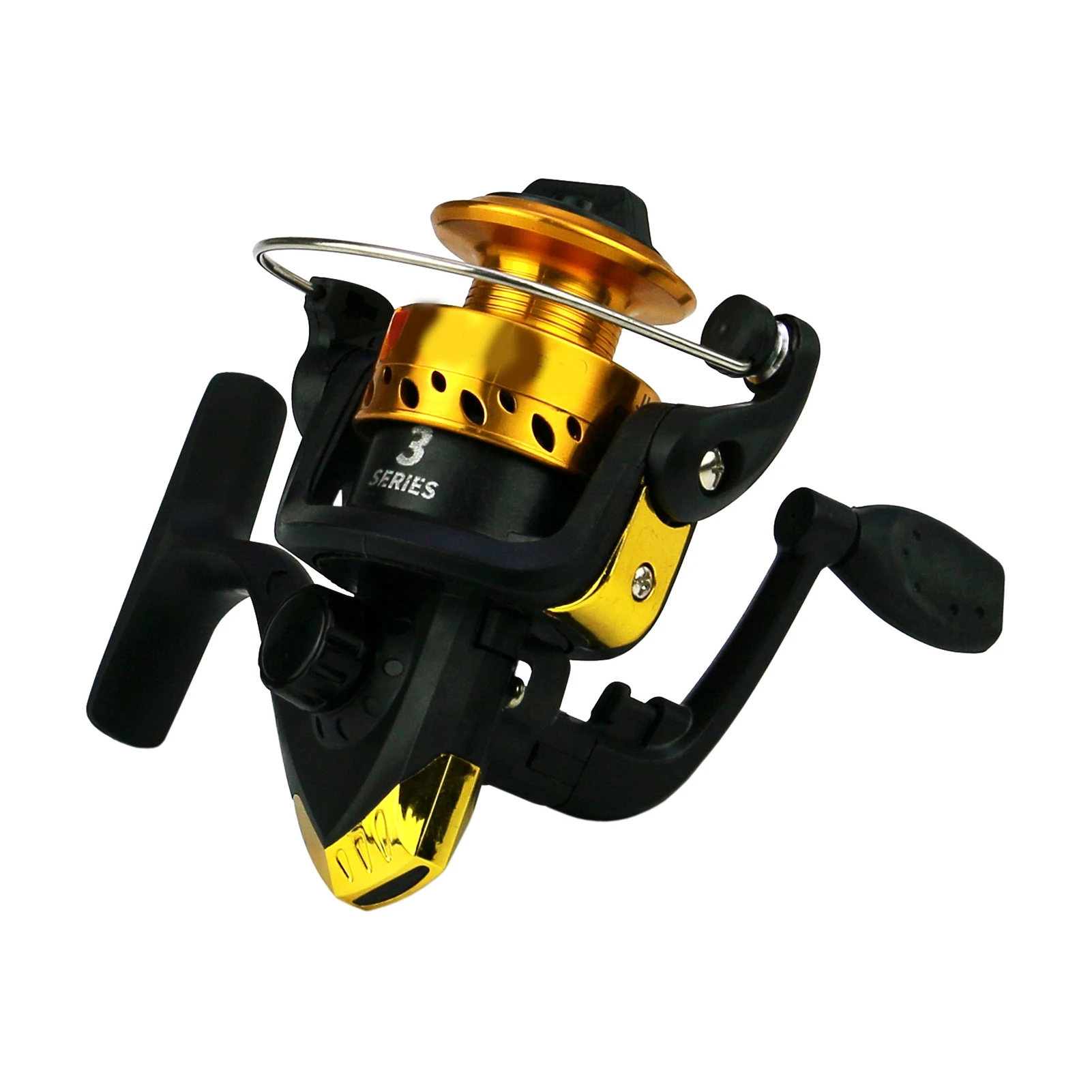 Металлическая круглая Рыболовная катушка, портативное легкое рыболовное снаряжение для озера, моря