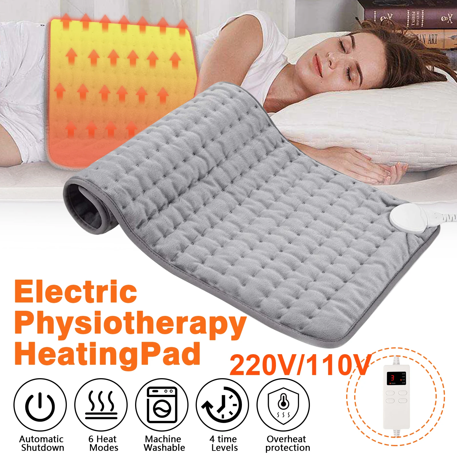 

Электрическая грелка, одеяло для физиотерапии, контроль температуры, постоянный быстрый горячий компресс, снятие боли, согревание, 220 В, 110 В