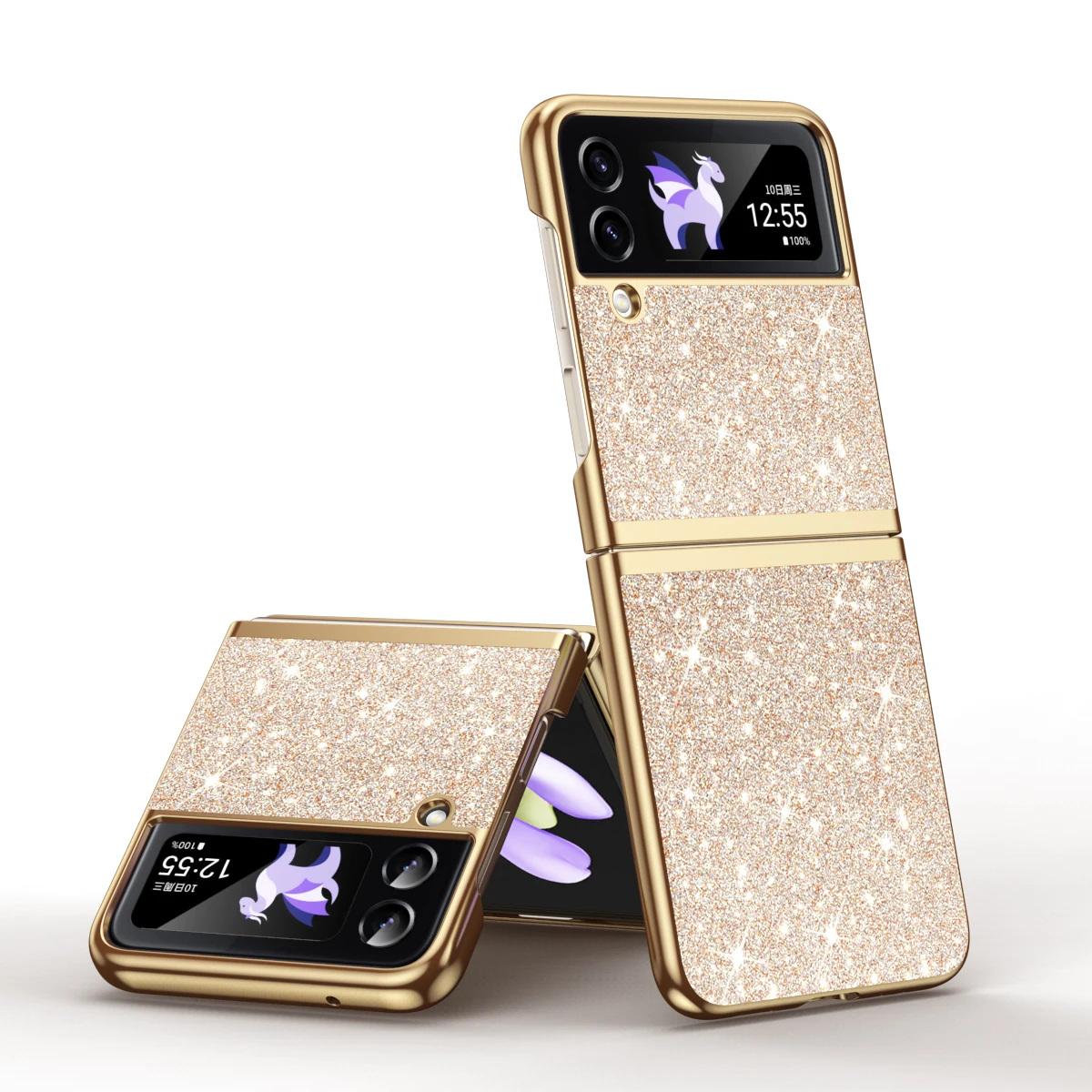 Light Luxury Electroplated Folding Glitter Case for Galaxy Z Flip 5/Flip 4/Flip 3 Bling Sparkle Frosted Shiny Protective Cover
Light Luxury Electroplated Folding Glitter Case for Galaxy Z Flip 5/Flip 4/Flip 3 Bling Sparkle Frosted Shiny Protective Cover