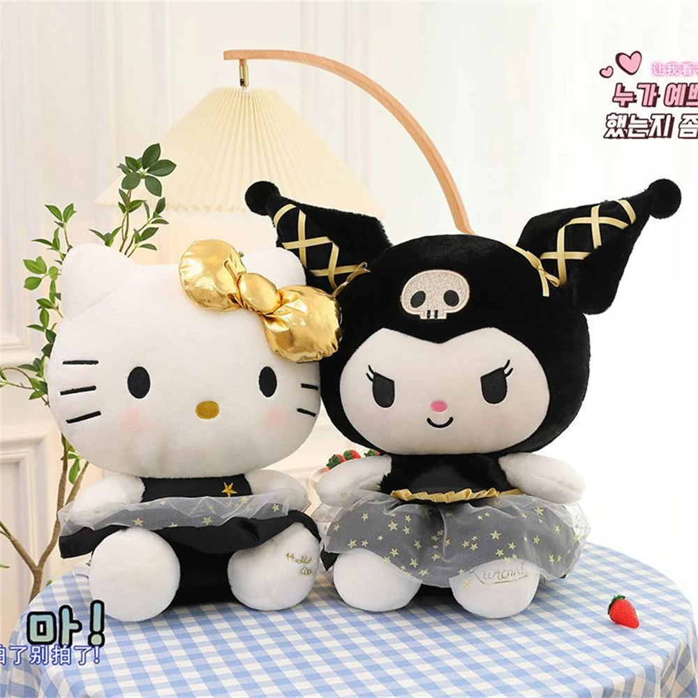 50cm Kawaii Sanrio Hello Kitty Kuromi Anime Black Gold Doll Plush Toy Birthday Present Stuffed Plushies Cushion Girlfriend Gift
50cm Kawaii Sanrio Hello Kitty Kuromi Anime Black Gold Doll Plush Toy Birthday Present Stuffed Plushies Cushion Girlfriend Gift
