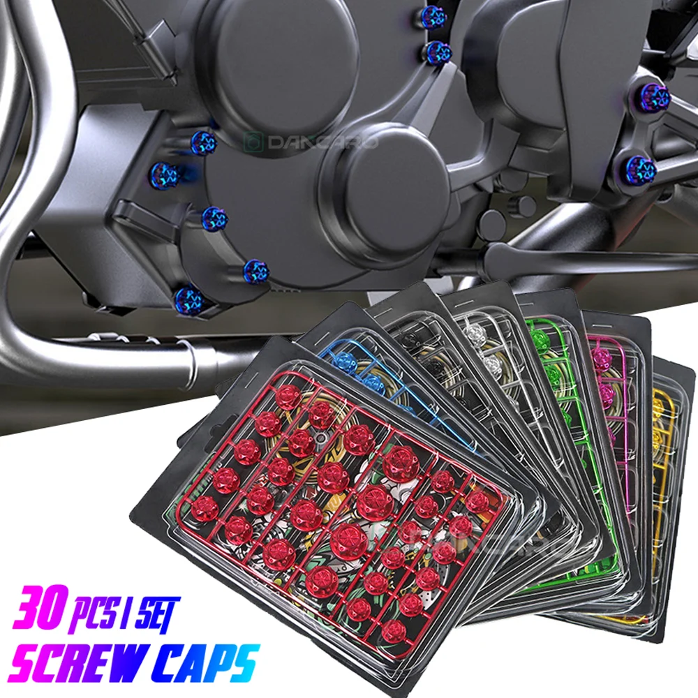 30pcs/set Motorcycle Screw Cover Cover Head Body Decoration Engine Nut Bolt Cover Car Bicycle Accessories
30pcs/set Motorcycle Screw Cover Cover Head Body Decoration Engine Nut Bolt Cover Car Bicycle Accessories