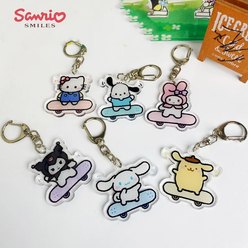 Kawaii Sanrio Skateboard Keychain Hello Kittys Cinnamoroll My Melody Kuromi Anime Cute Backpack Pendant Stationery Decoration
Kawaii Sanrio Skateboard Keychain Hello Kittys Cinnamoroll My Melody Kuromi Anime Cute Backpack Pendant Stationery Decoration