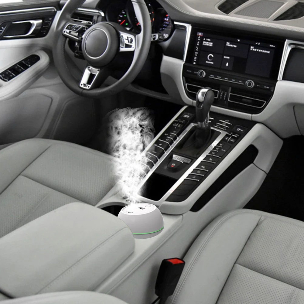 Mini humidificateur d'air pour voiture, diffuseur d'arômes, diffuseur d'huiles essentielles USB, supporter ficateur de voiture, brumisateur d'anions aromatiques avec lampe LED, 200ml, nouveau 2