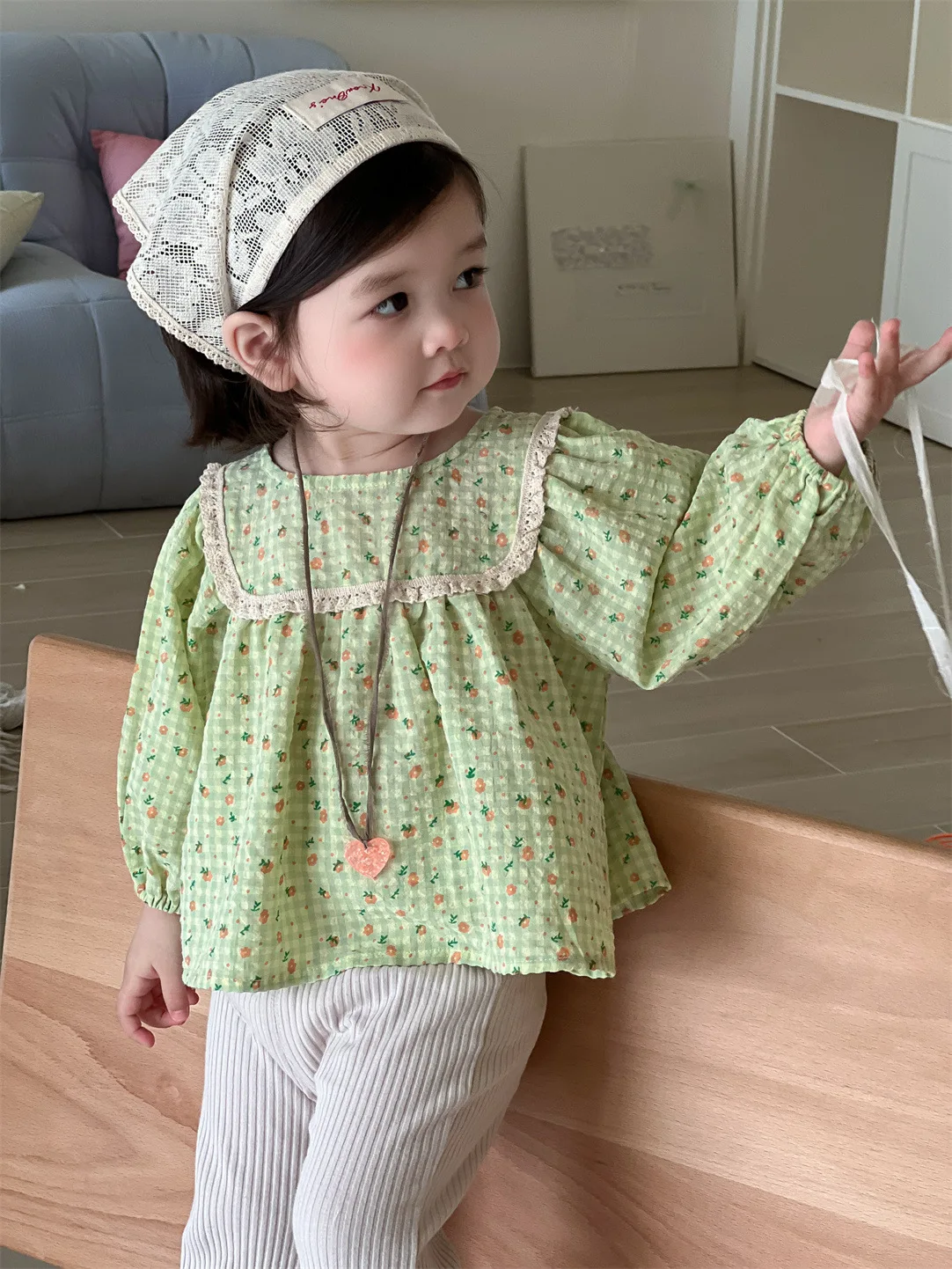 2025 Autumn New Baby Long Sleeve Loose Shirts Cotton Girls Cute Sweet Print Blouse Toddler Casual Plaid Tops Infant Clothes 11 S382dd523903541738756f0ab50aecdf2t