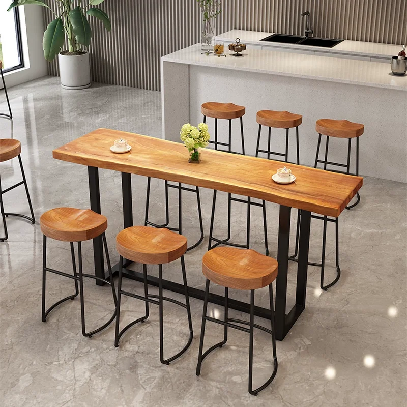 

Designer Reception Bar Stool Kitchen Nordic Breakfast Counter Dining Chairs High Island Taburete Alto Bar Furniture YX50BY