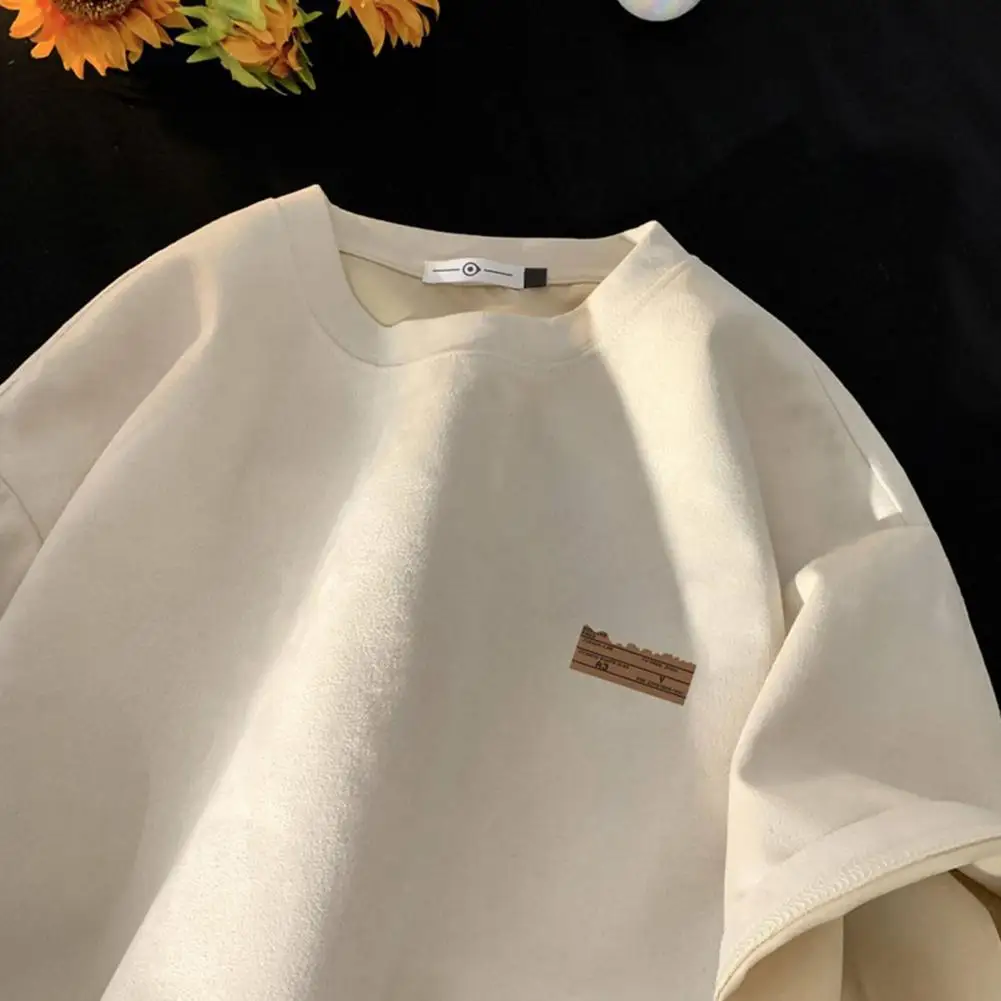 Summer Couple T-shirt Round Neck Loose Mid Length Solid Color Retro Short Sleeves American Style Streetwear Outdoor Top
Summer Couple T-shirt Round Neck Loose Mid Length Solid Color Retro Short Sleeves American Style Streetwear Outdoor Top