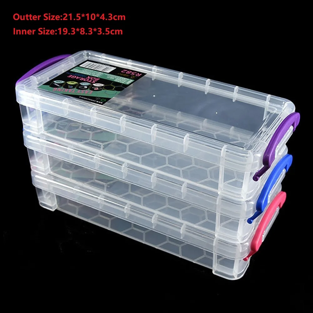 

Dust-proof Waterproof Plastic Storage Box Screw Holder Case Organizer Container For Separating Storing Organizing School Parts