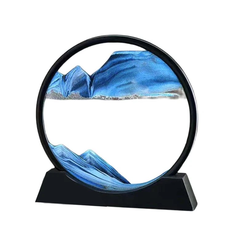 Moving Sand Art Picture Round Glass 3D Hourglass Deep Sea Sandscape In Motion Display Flowing Sand Frame
Moving Sand Art Picture Round Glass 3D Hourglass Deep Sea Sandscape In Motion Display Flowing Sand Frame