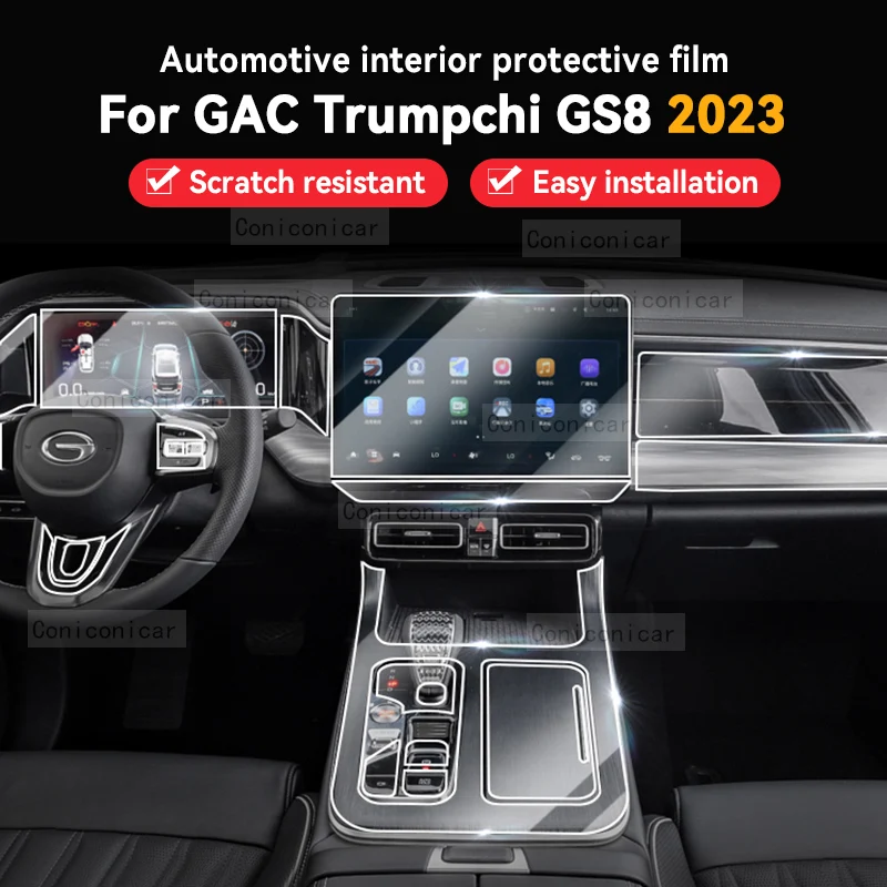 Для GAC Trumpchi GS8 2023 Защитная пленка для салона автомобиля центральной консоли приборной панели наклейка против царапин аксессуары
Для GAC Trumpchi GS8 2023 Защитная пленка для салона автомобиля центральной консоли приборной панели наклейка против царапин аксессуары