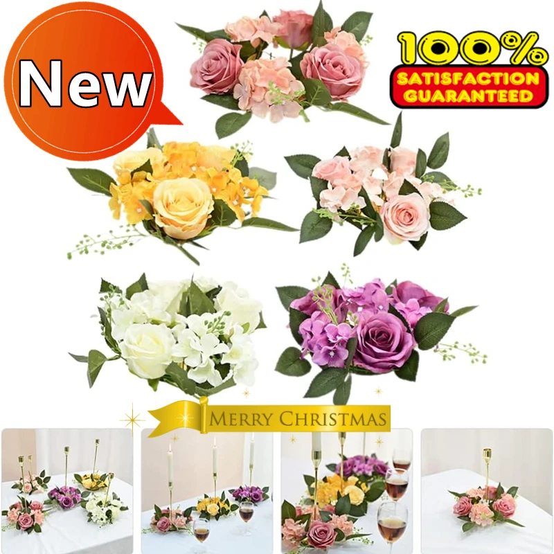 20CM Candle Rings Candlestick Wreath European Artificial Rose Wreath Christmas Decoration Window Props Table Wedding Arrangement
20CM Candle Rings Candlestick Wreath European Artificial Rose Wreath Christmas Decoration Window Props Table Wedding Arrangement