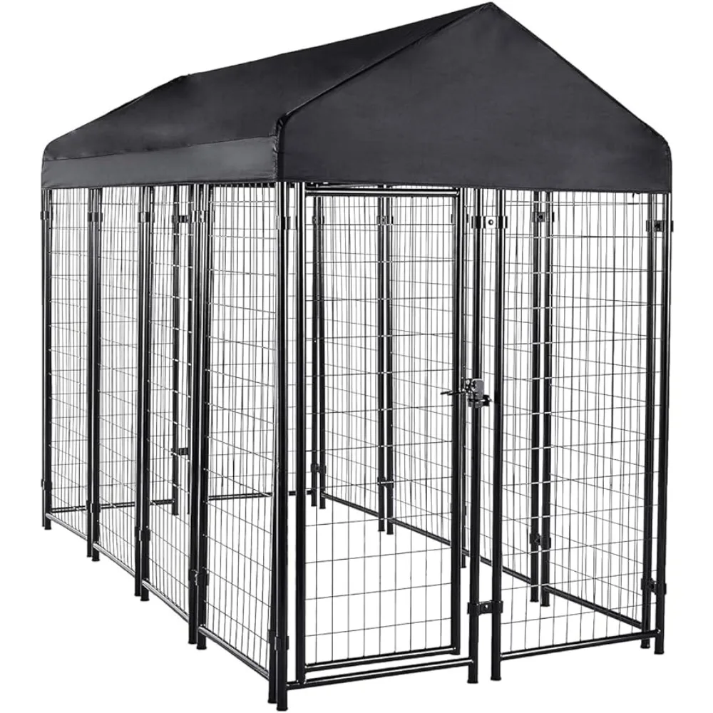 

Doghouse Welded Rectangular Outdoor Wire Crate Kennel for Cat Large Dog House for Big Dogs Baskets Black 102 X 48 X 72 Inches