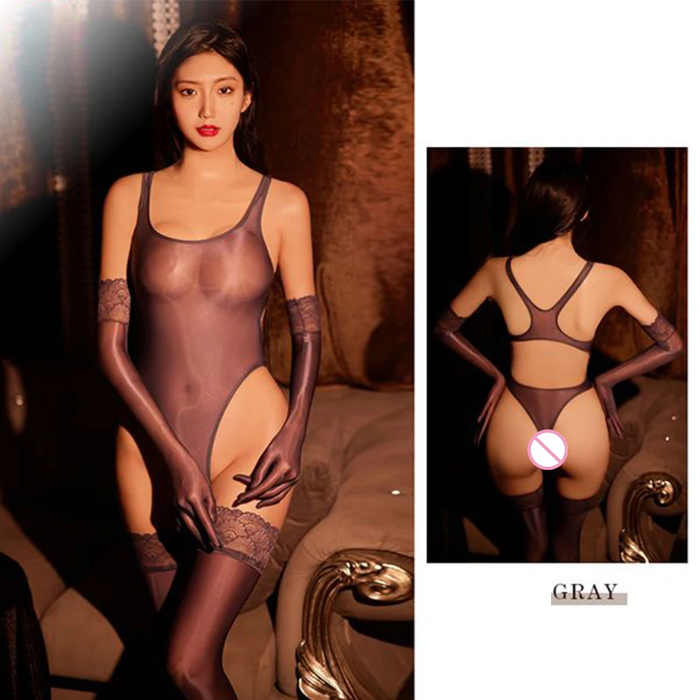 Women's Sexy Bodysuit Oil Shiny See Through Bikini Lingerie High Cut Leotard Swimsuit Jumpsuit Transparent Night Club Wear
Women's Sexy Bodysuit Oil Shiny See Through Bikini Lingerie High Cut Leotard Swimsuit Jumpsuit Transparent Night Club Wear