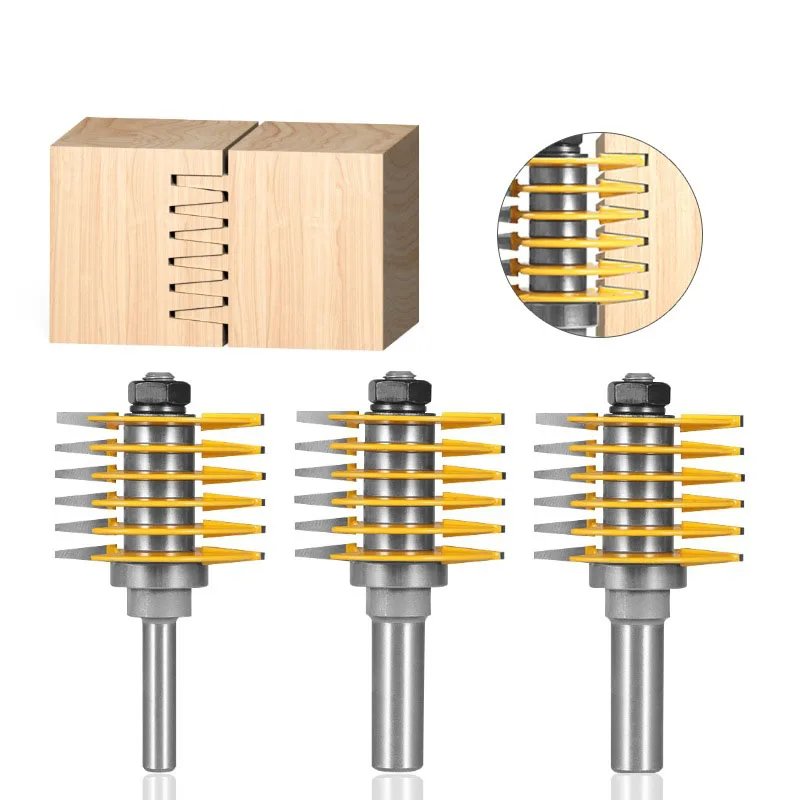 1pc 8mm 12mm 12.7mm shank Brand New 2 Teeth Adjustable Finger Joint Router Bit Tenon Cutter Industrial Grade for Wood Tool
1pc 8mm 12mm 12.7mm shank Brand New 2 Teeth Adjustable Finger Joint Router Bit Tenon Cutter Industrial Grade for Wood Tool