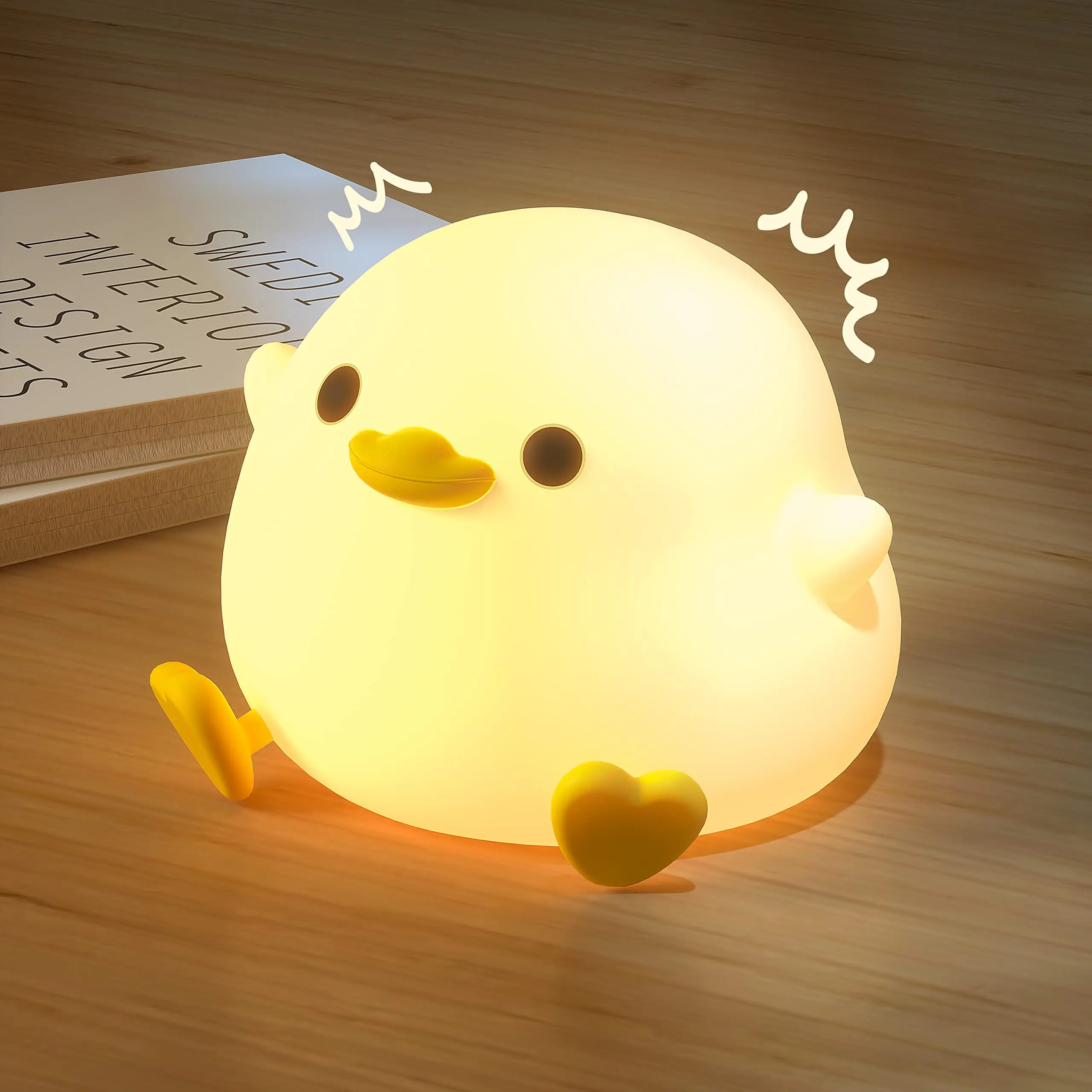 Cute Duck Night Light for Kids Nursery Rechargeable Table Lamp Bedside Lamp with Touch Sensor for Girls and Boys Bedrooms,Living
Cute Duck Night Light for Kids Nursery Rechargeable Table Lamp Bedside Lamp with Touch Sensor for Girls and Boys Bedrooms,Living