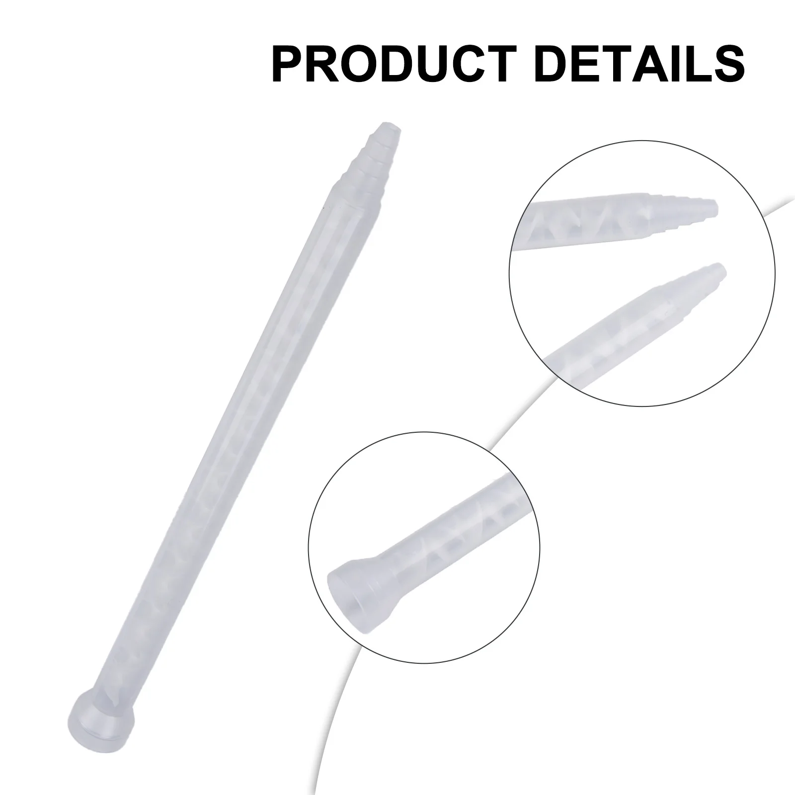 Durable AB Glue Mixing Tube Adhesive Mixers 10-18 Series 214mm ABS Pointed Nozzle White Cover For Bonding Metal Wood
Durable AB Glue Mixing Tube Adhesive Mixers 10-18 Series 214mm ABS Pointed Nozzle White Cover For Bonding Metal Wood