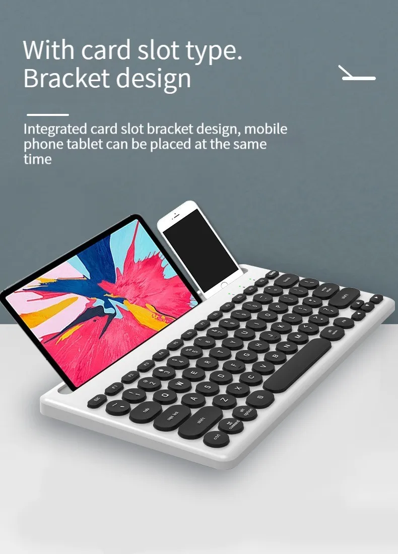 Mini Bluetooth Wireless Keyboard Office Home Bass Key Mute Input Round Cap For Computer PC Laptop Tablet iPad Air Pro 11 Phone
Mini Bluetooth Wireless Keyboard Office Home Bass Key Mute Input Round Cap For Computer PC Laptop Tablet iPad Air Pro 11 Phone