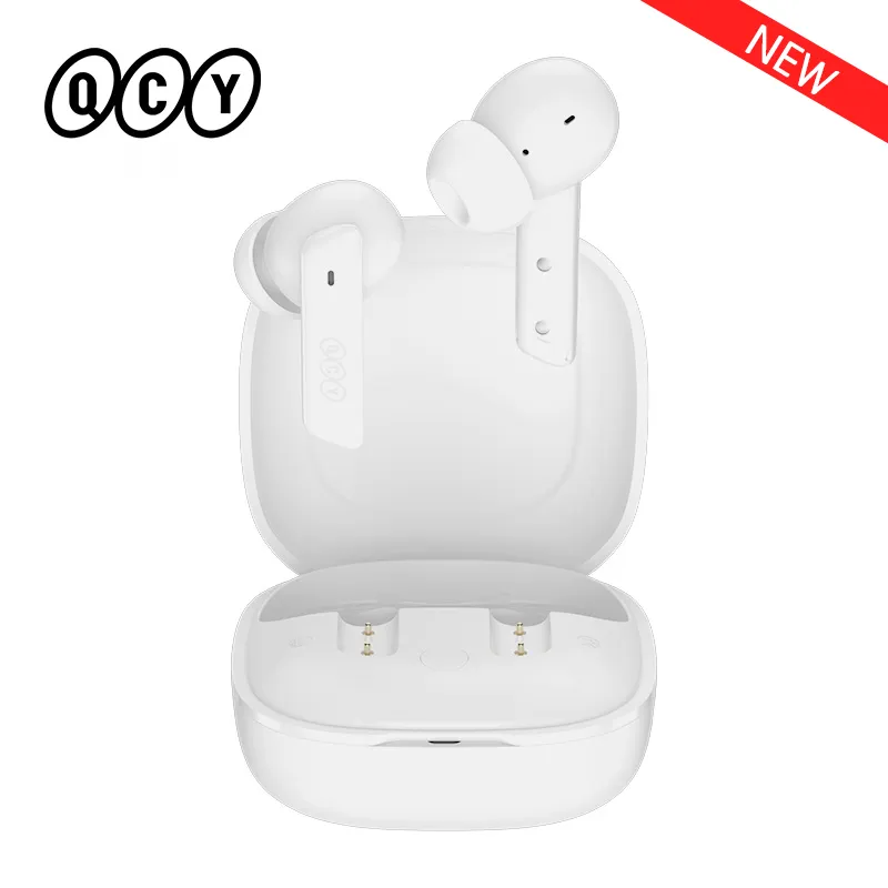 

QCY HT05 ANC Wireless Earphones 40dB Active Noise Cancelling Bluetooth 5.2 Headphones 6 Mic ENC HD Call Headset TWS Earbuds